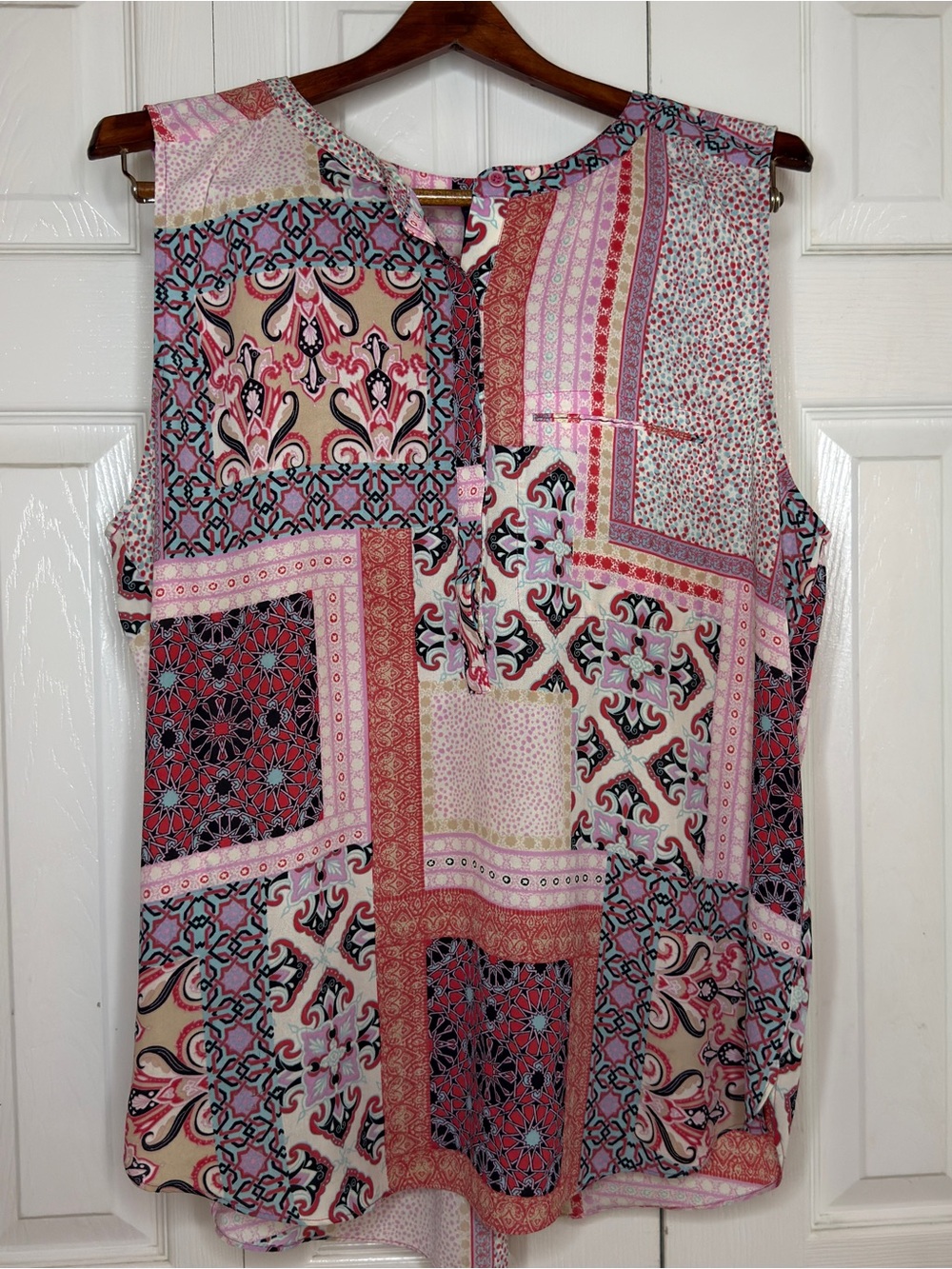 NYDJ Multicolor Patchwork Sleeveless Camisole